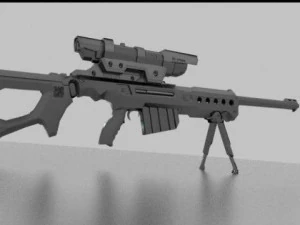 sniper rifle 3D Model