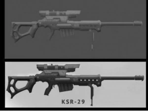sniper rifle 3D Model