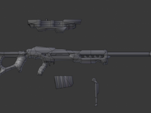 sniper rifle Modelo 3D