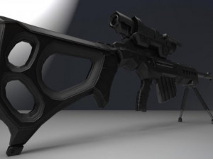 sniper rifle Modelo 3D