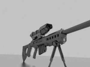 sniper rifle Modelo 3D