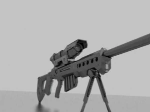 sniper rifle 3D Model