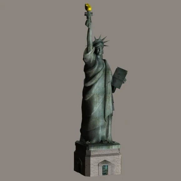 statue of liberty 3D Model .c4d .max .obj .3ds .fbx .stl .blend 