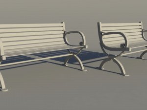bench 3D 모델