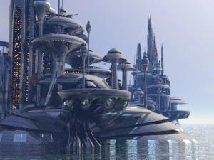 miasto przyszłości Model 3D