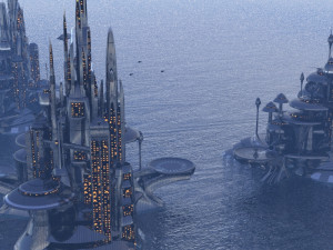 city of the future 3D मॉडल