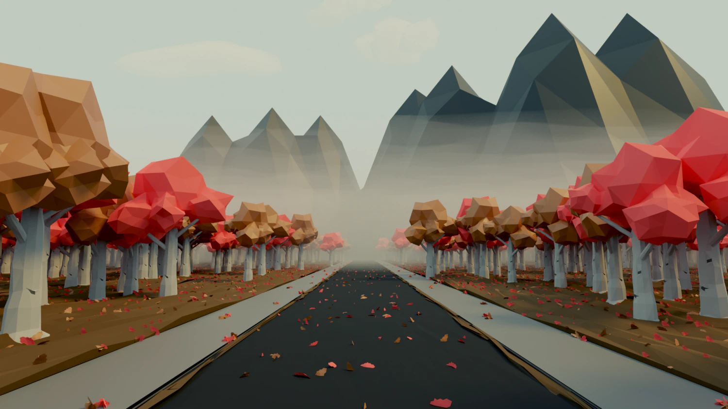road 3D Model .c4d .max .obj .3ds .fbx .stl .blend