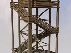 watch tower Model 3D