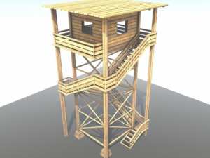 watch tower Model 3D
