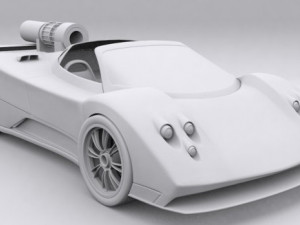 pagani zonda Modelo 3D