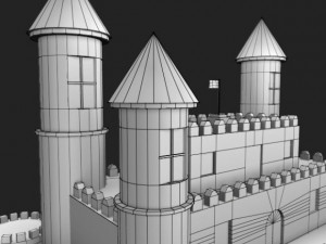 fantasy castle Model 3D