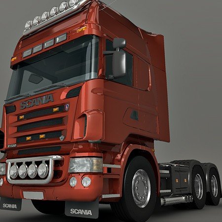 scania lorry 3D 模型 .c4d .max .obj .3ds .fbx .stl .blend 