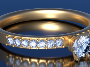 crowned ring 3D Модель