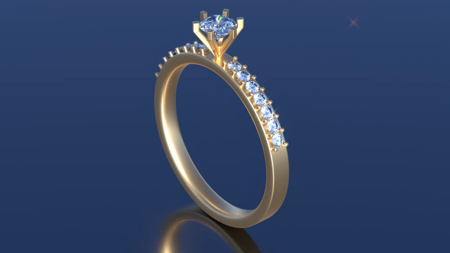 anello coronato Modello 3D .c4d .max .obj .3ds .fbx .stl .blend 