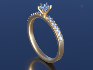 crowned ring 3D Model