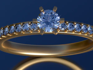 anello coronato Modello 3D