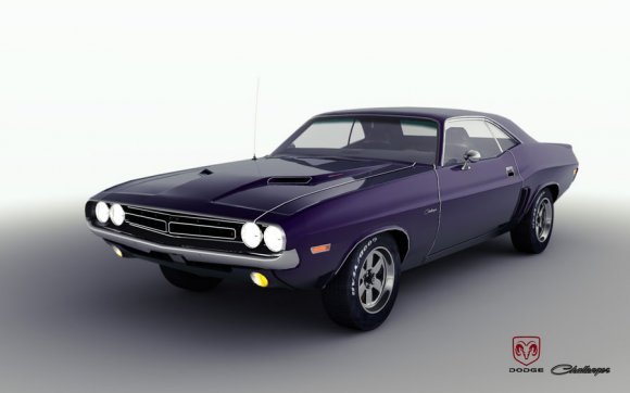 dodge challenger 1 Modelo 3D .c4d .max .obj .3ds .fbx .stl .blend 