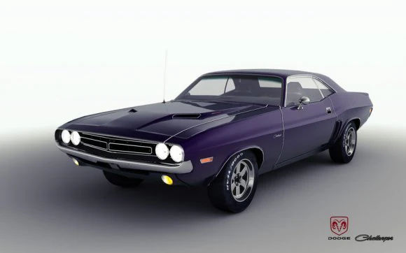 dodge challenger 1 3D Model .c4d .max .obj .3ds .fbx .stl .blend 