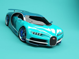 bugatti chiron 3D Модель