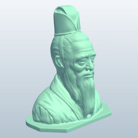 figurine for printing confucius Modelo de impresión 3D .c4d .max .obj .3ds .fbx .stl .blend 