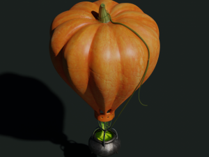 pumpkin - balloon for halloween 3D 모델