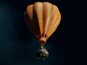 pumpkin - balloon for halloween 3D 모델