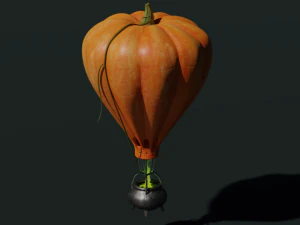 kabak - cadılar bayramı i&ccedil;in balon 3D Model