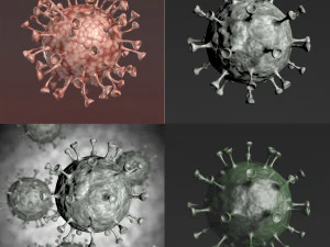анімований коронавірус covid-19 3D Модель