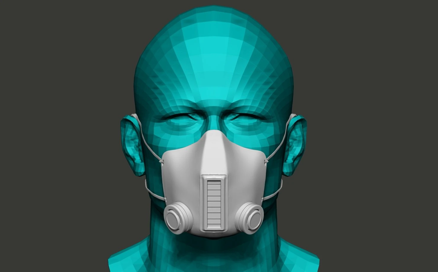 stylish medical mask 3D Model .c4d .max .obj .3ds .fbx .stl .blend 