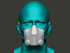 maschera medica elegante Modello 3D