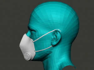 stylish medical mask Modelo 3D
