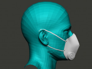 stylish medical mask Modelo 3D