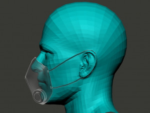 stylish medical mask Modelo 3D