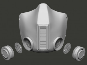 stylish medical mask Modelo 3D