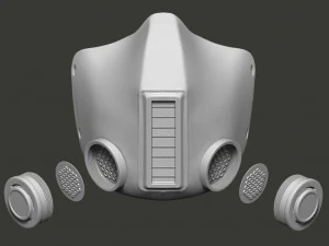stylish medical mask 3D Model