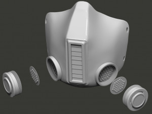 stylish medical mask Modelo 3D
