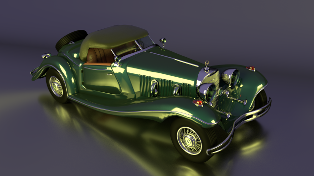 mercedes roadster 3D Model .c4d .max .obj .3ds .fbx .stl .blend 