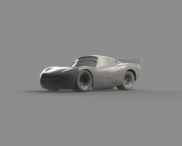 mcqueen lightning cars 3D Model .c4d .max .obj .3ds .fbx .stl .blend 