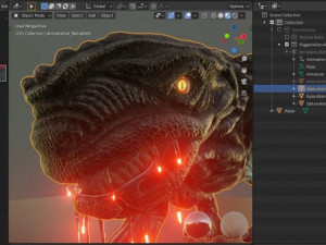 alien animal-monster Modello 3D