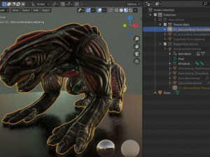 alien animal-monster Modello 3D