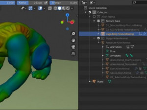 alien animal-monster Modello 3D