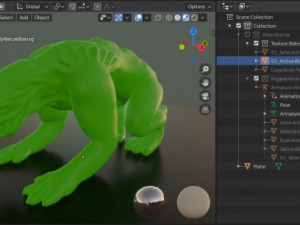alien animal-monster Modello 3D