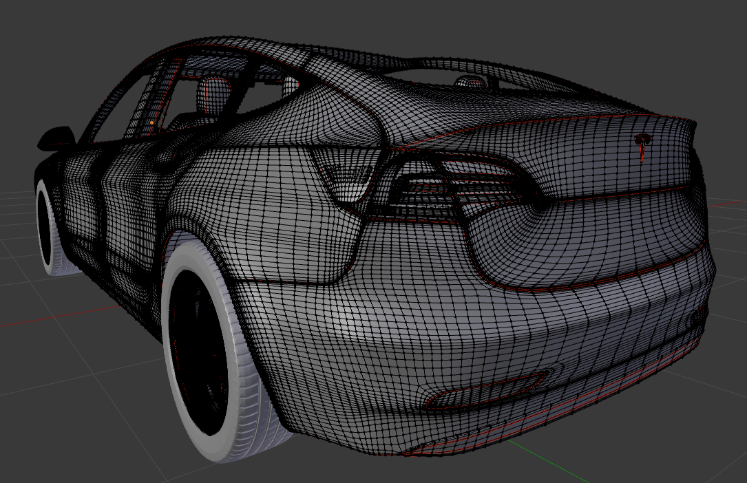 Tesla Model 3 - 2018 - detailed interior - Blender 3D ...
