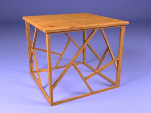 wooden table 3D Model