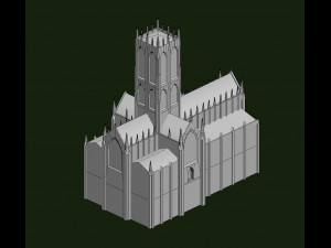 doncaster minster church 3D मॉडल