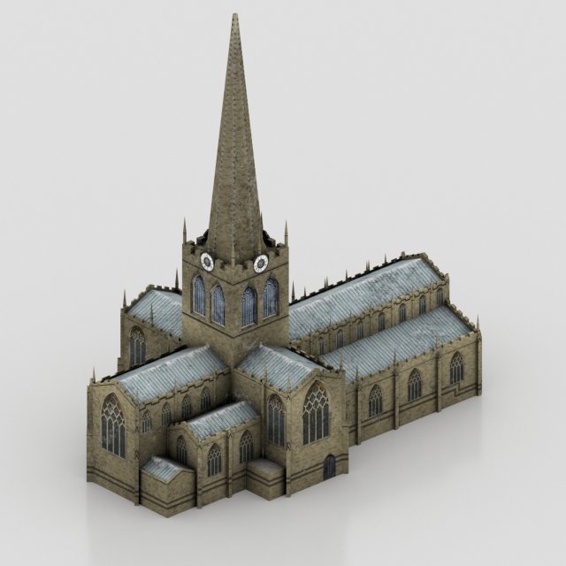 church rotherham minster 3D Model .c4d .max .obj .3ds .fbx .stl .blend 