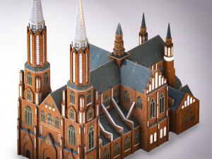 cathedral of st michael the archangel and st florian the martyr 3D Model