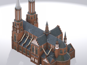 cathedral of st michael the archangel and st florian the martyr 3Dモデル