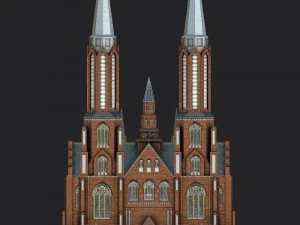 cathedral of st michael the archangel and st florian the martyr 3D Model