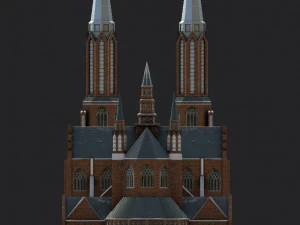 cathedral of st michael the archangel and st florian the martyr 3D Model